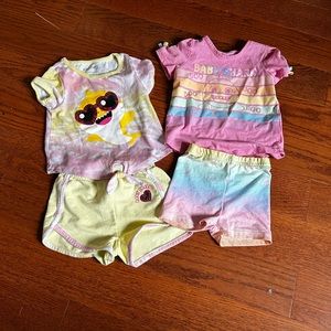 Baby shark summer outfits